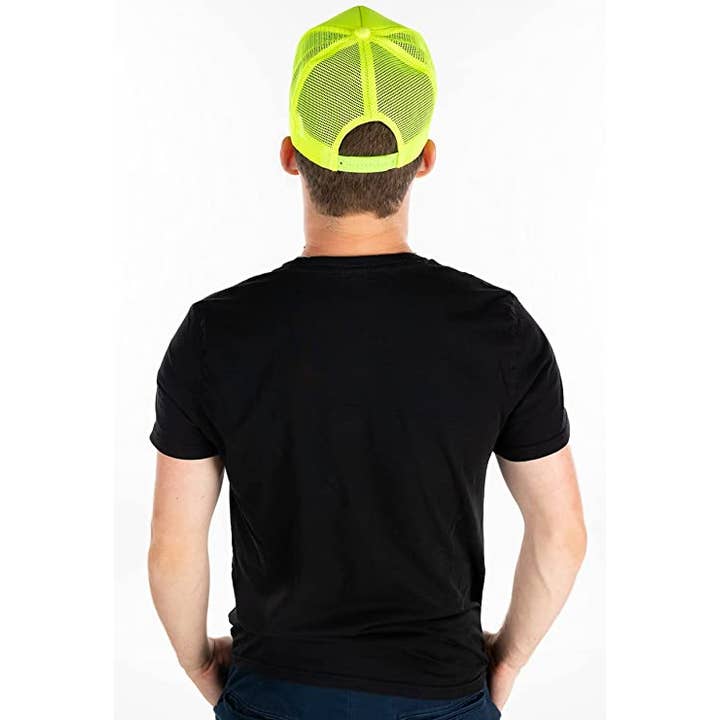 Funky Junque - Wholesale Trucker Hat - Men's - Foam Trucker Hat (Neon Yellow/Neon Yellow)3