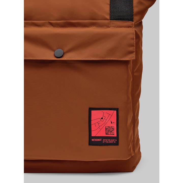wetheknot - Wholesale Backpack - Unisex - Recycled convertible backpack (orange) — Recycled nylon3