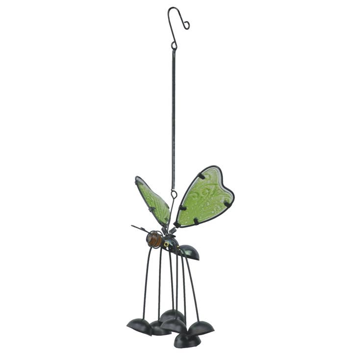 GeoCentral - Wholesale Outdoor Ornament/Decor - Assorted Glass Butterfly Bouncers – 12pc