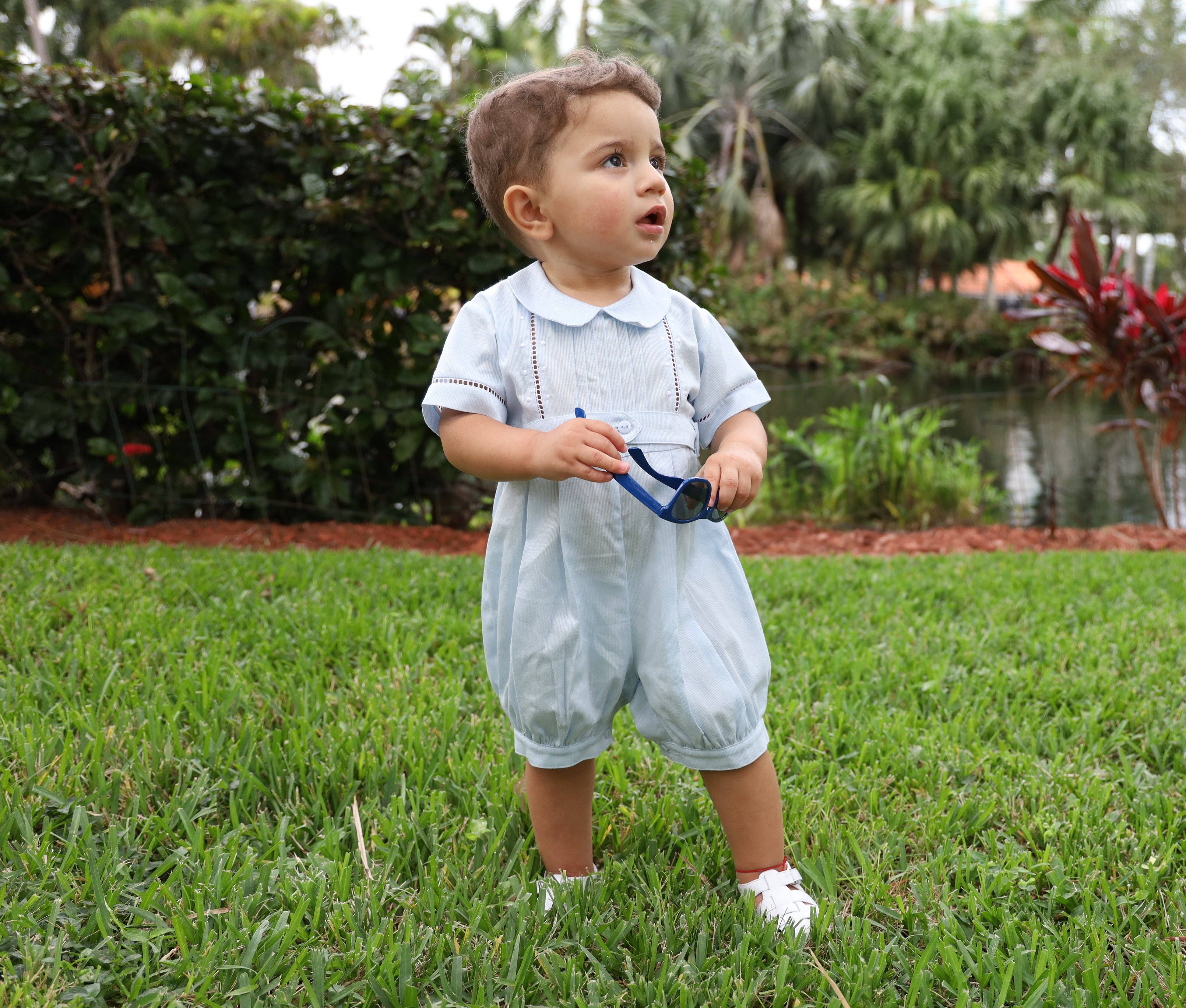 Karela Kids Inc. - Wholesale Jumpsuit - Baby - Baby boy romper  pique style -Benjamin1