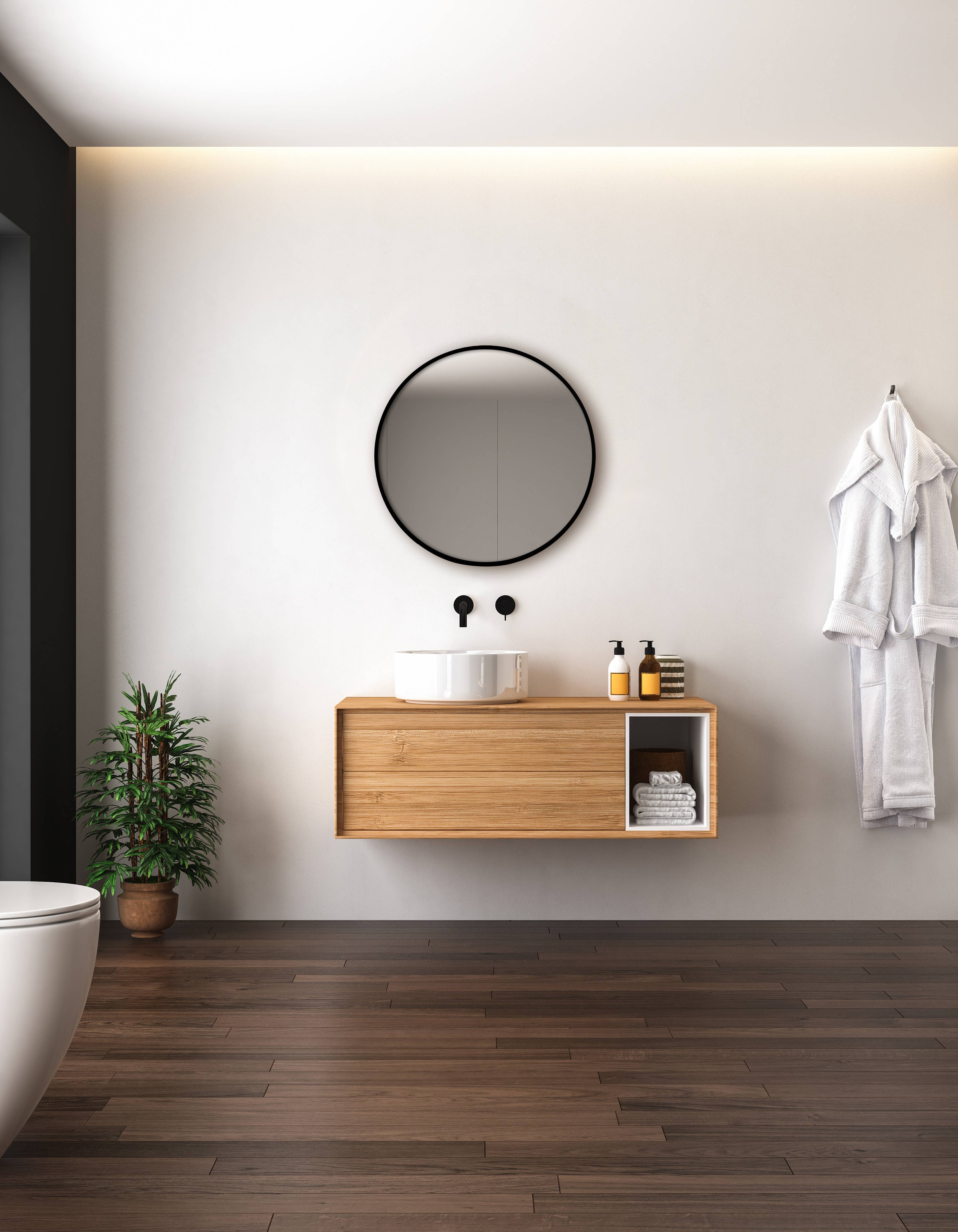 Kiera Grace - Wholesale Wall Mirror - Truu Design Norberg Series Round Mirror 21 Inch Diameter2