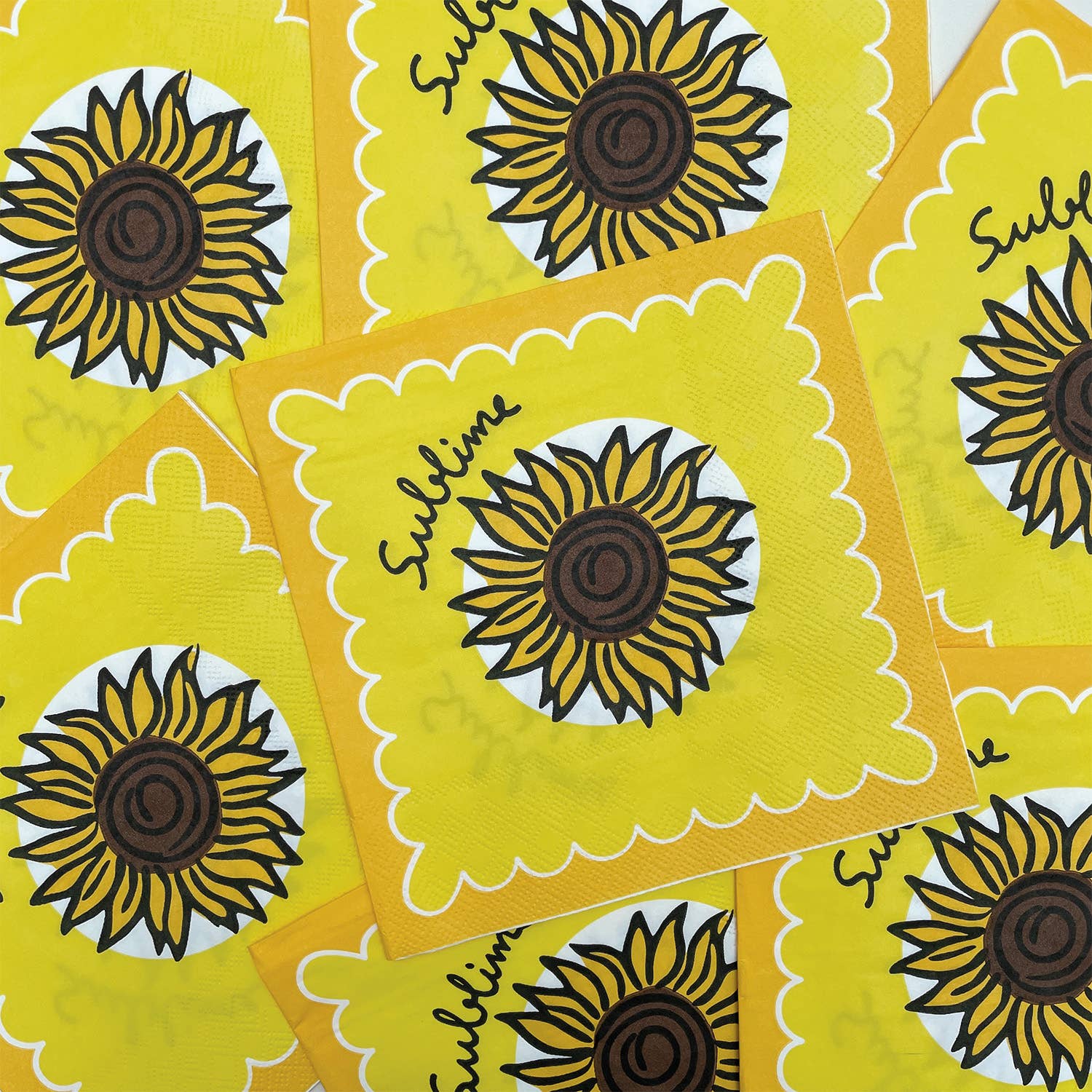 Opjet Paris – wholesale Disposable napkin – Sunflower paper napkin x201