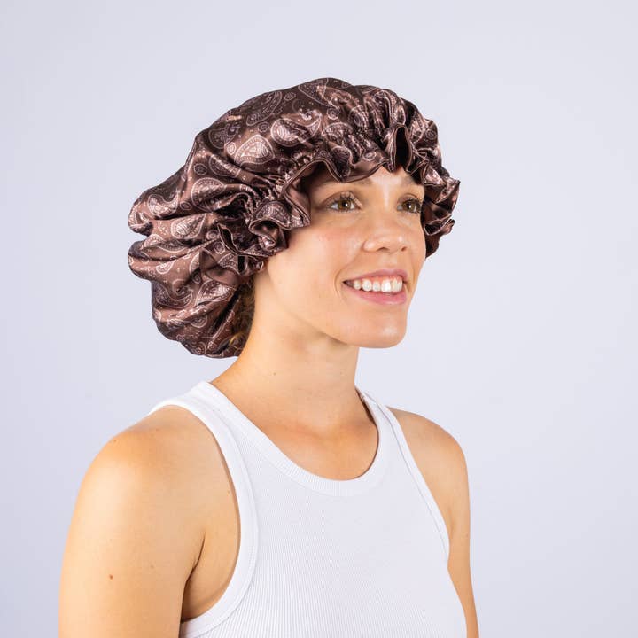 Bonnet Classique | Paisley Marron pour la vente par Kembeckled
