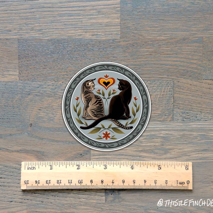 Thistle Finch Designs – Großhandel Aufkleber – Niederländischer Vinylaufkleber mit Hex-Schild, PA2