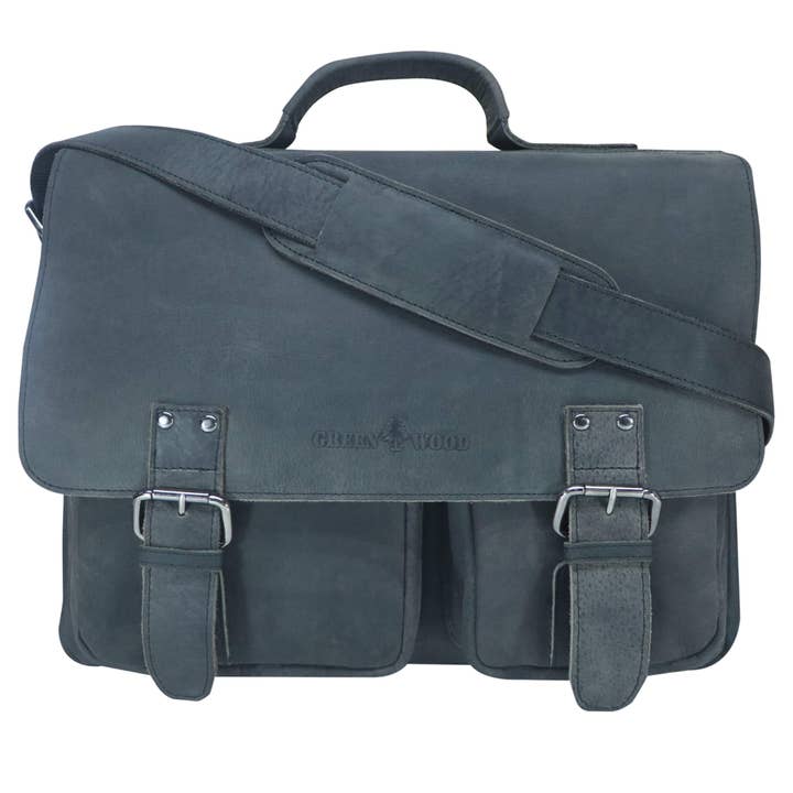 Greenwood - Wholesale Briefcase - Unisex - Kurt leather teacher bag for women large briefcase for men