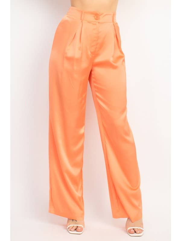 5besties inc - Venta al por mayor Pantalones - Mujer - Pantalones anchos de satén4