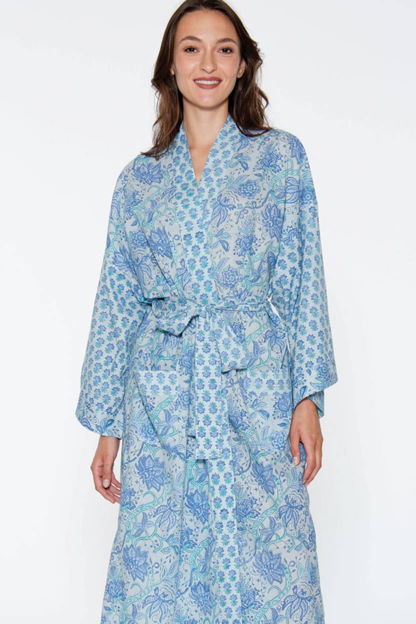 Sevya Handmade - Wholesale Robe - Women's - Sangita Block Print Kimono Robes4