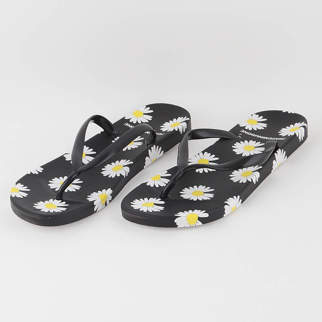 3AM BY H&D ACCESSORIES - Wholesale Flip Flops - Women's - Daisy Flower Flip Flops2