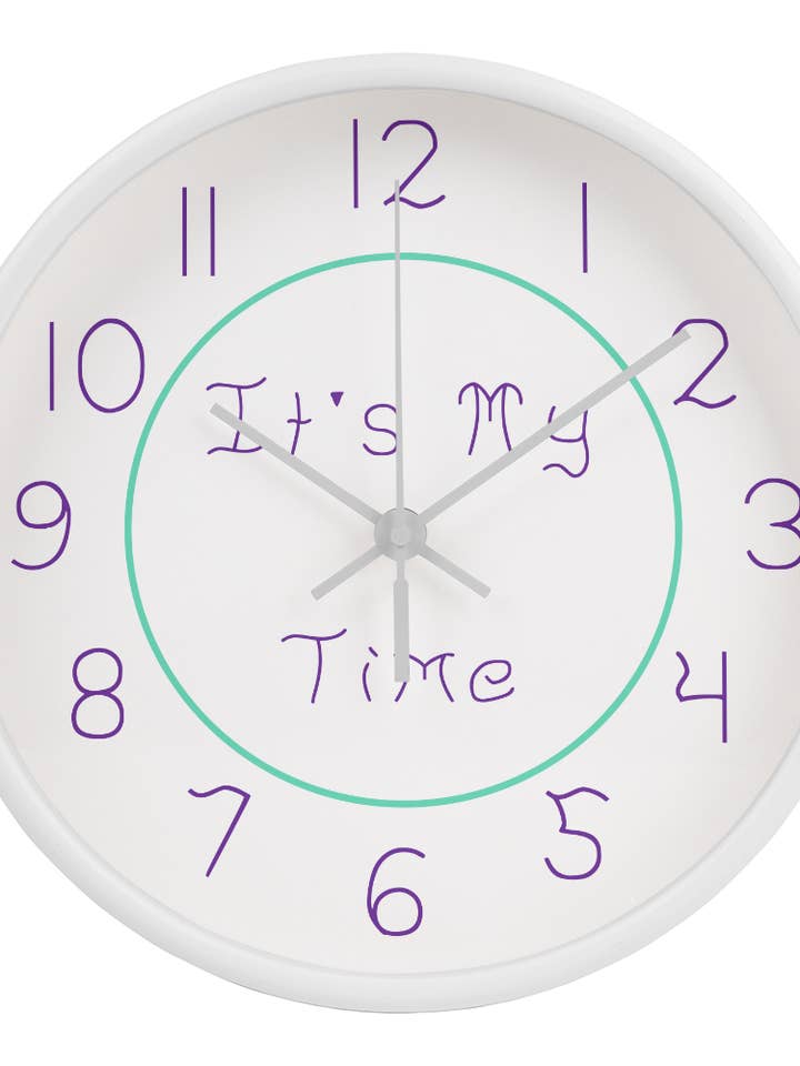 It's My Time Wall Clock for wholesale by Hideaways Essentials