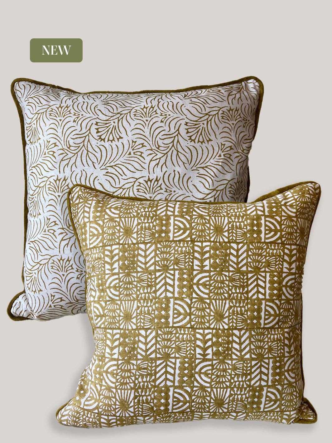 House of Roya Ltd – Engroshandel Pyntepudebetræk – Zeenat dobbeltmønstret pudebetræk i hør8