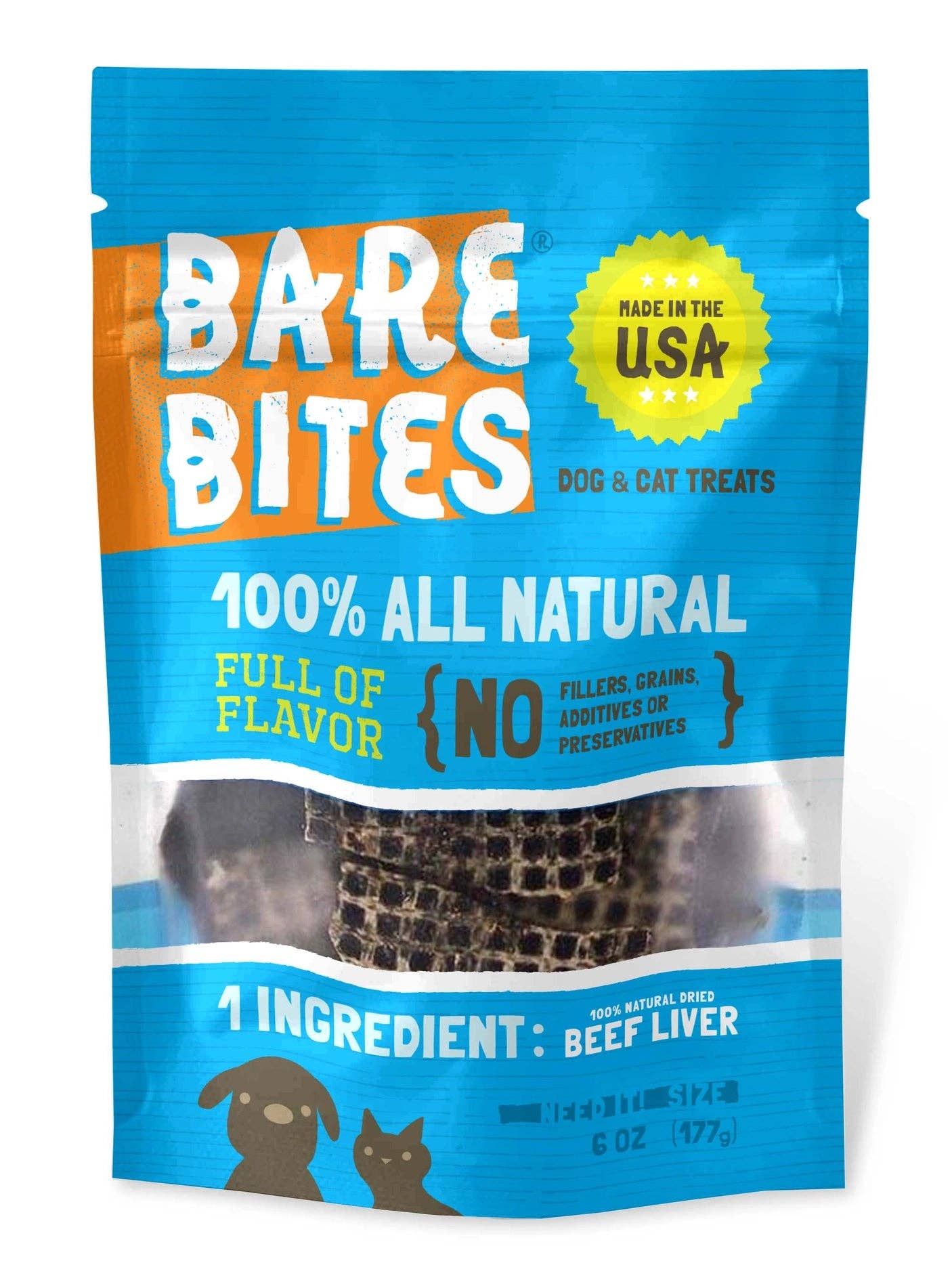 Mr. Peanut's - Wholesale Pet treats – Dog - Bare Bites 100% All Natural Dehydrated Beef Liver Dog and Cat Treats, 1LB - Made in USA9