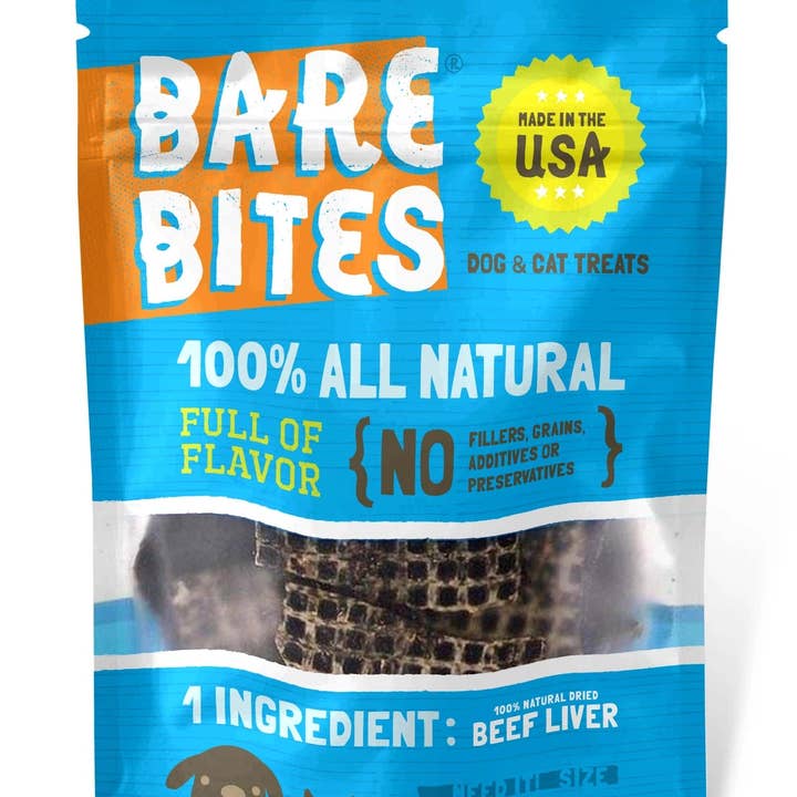 Mr. Peanut's - Wholesale Pet treats – Dog - Bare Bites 100% All Natural Dehydrated Beef Liver Dog and Cat Treats, 1LB - Made in USA9