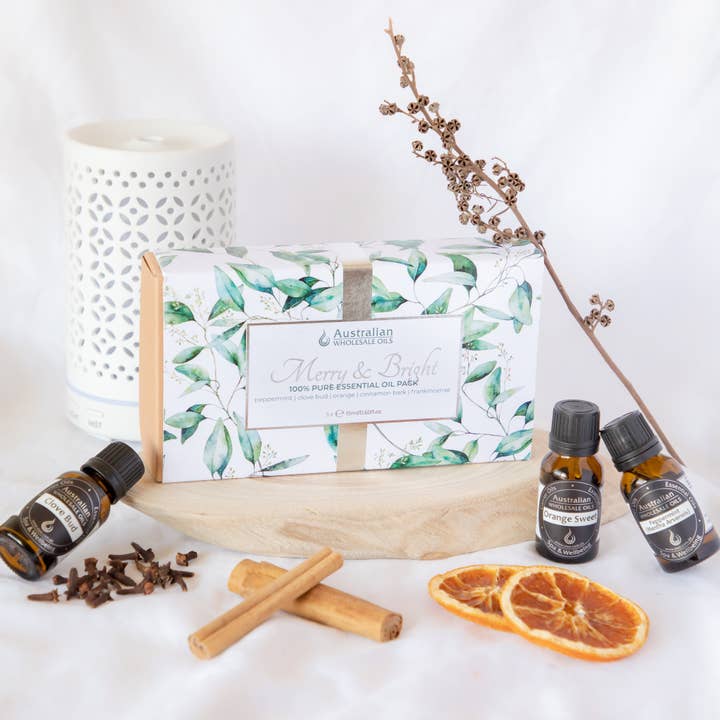 Christmas Essential Oil Pack - Merry & Bright for wholesale by Australian Wholesale Oils