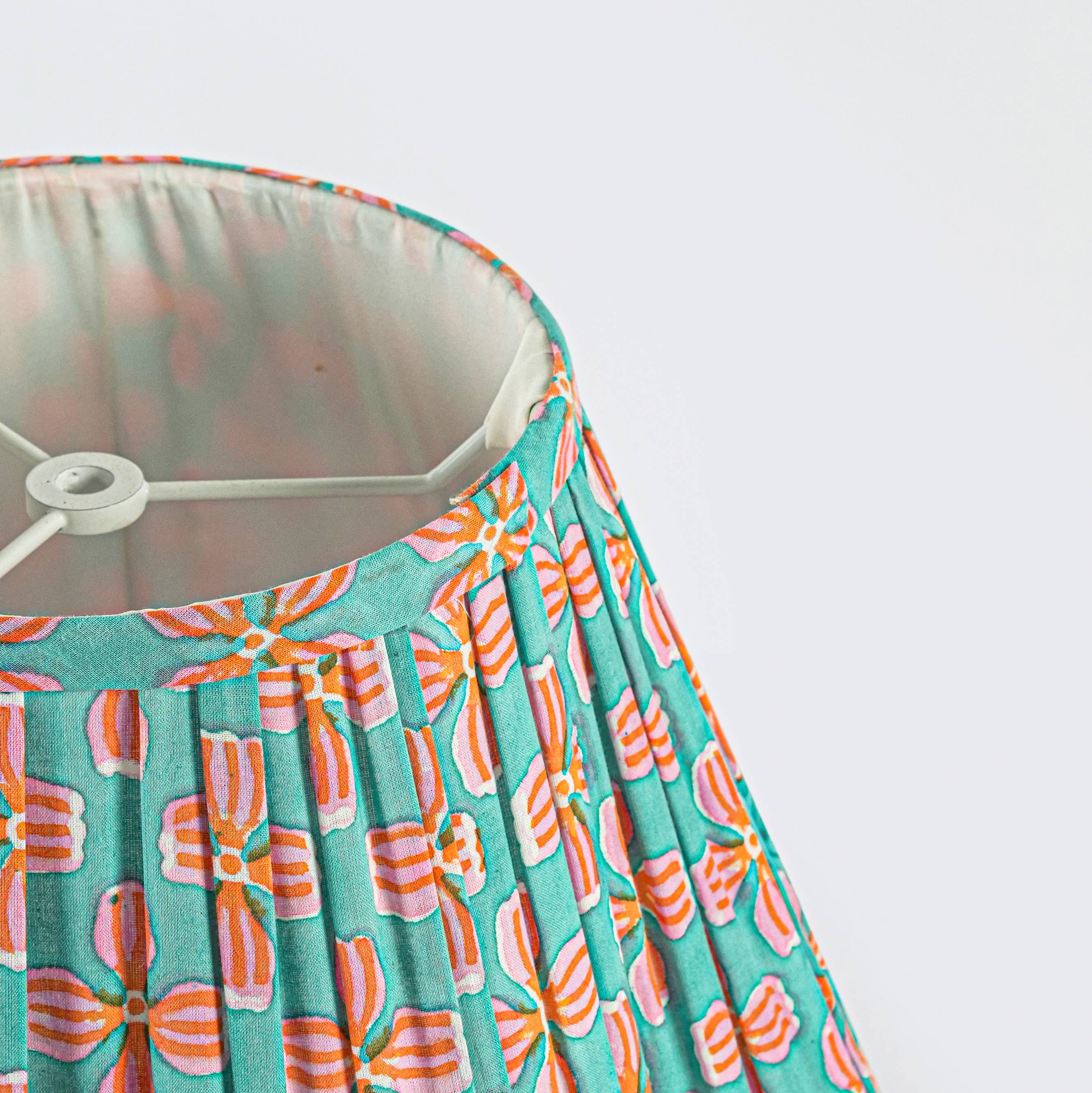 Mela Artisans - Wholesale Lamp Shade - Petals Handblocked Lampshade1