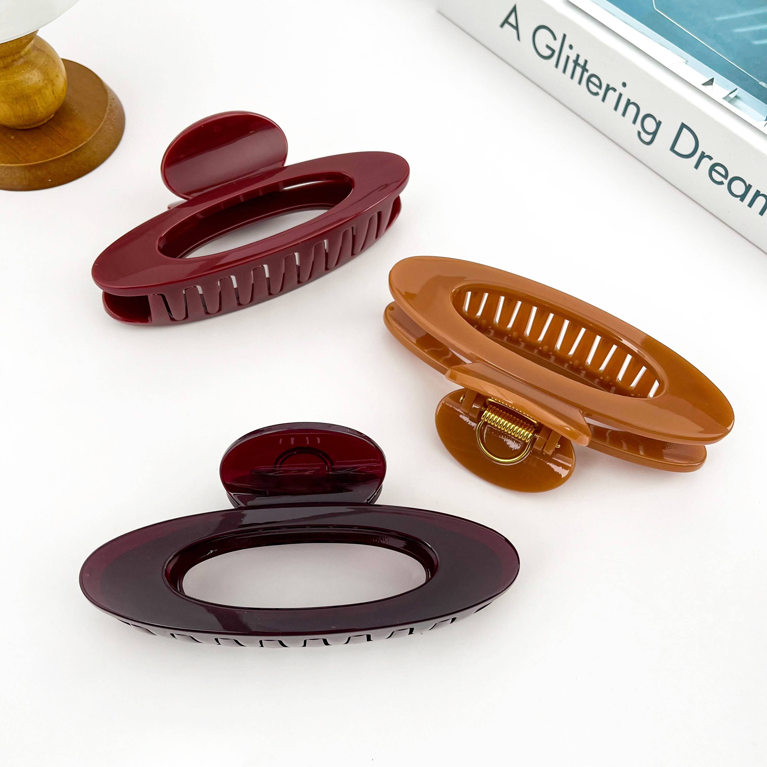 SoapElenGlen - Wholesale Hair Clip - Women's - Ring Hollow Claw Clip, Large Classic Hair Clip15