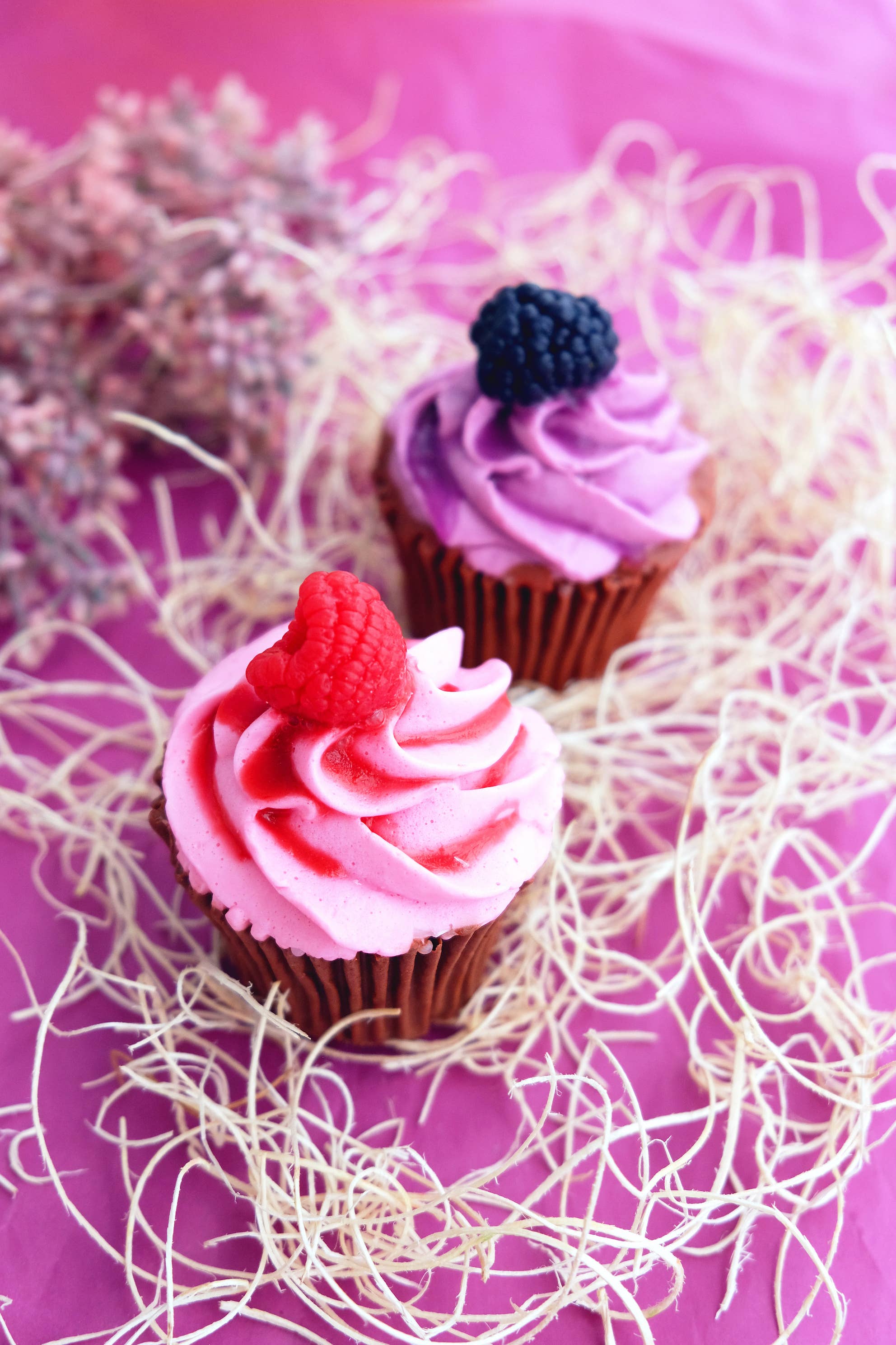 Soapy Trendy - Wholesale Bar Soap - Raspberry Cupcake Soap