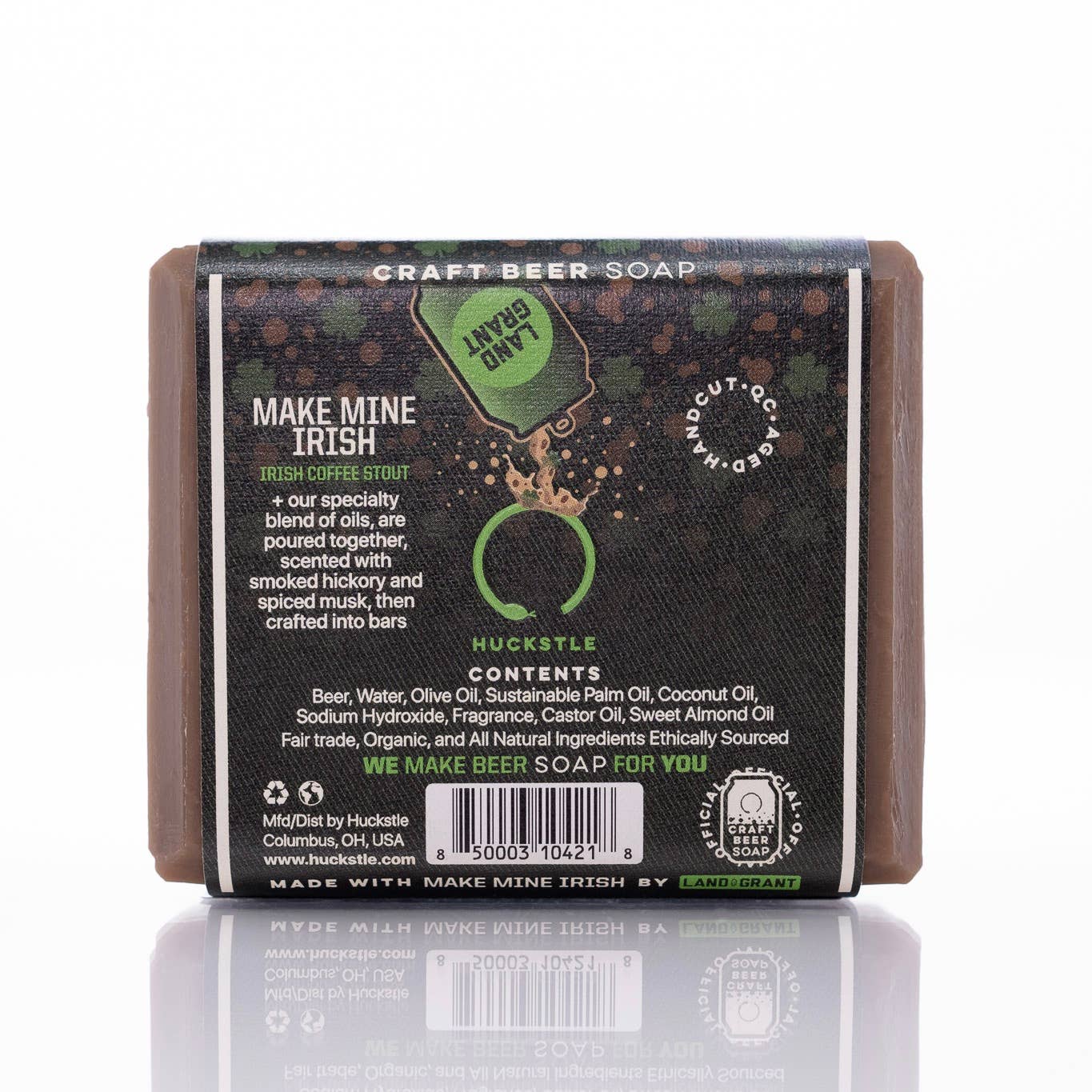 Huckstle - Wholesale Bar Soap - Make Mine Irish Craft Beer Soap Bar1