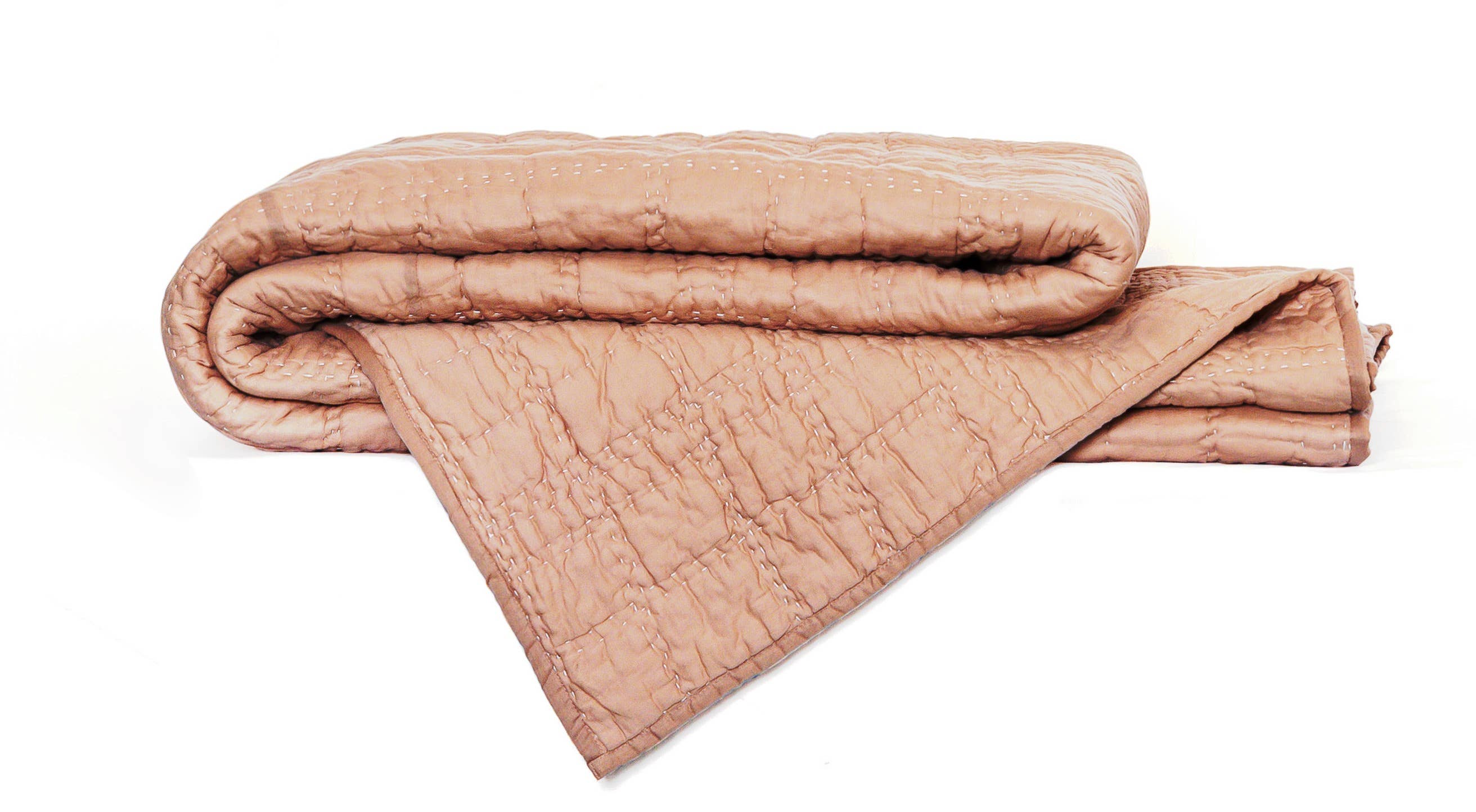 Neem Living - Wholesale Quilt - Check Box Quilt 92"x96"2