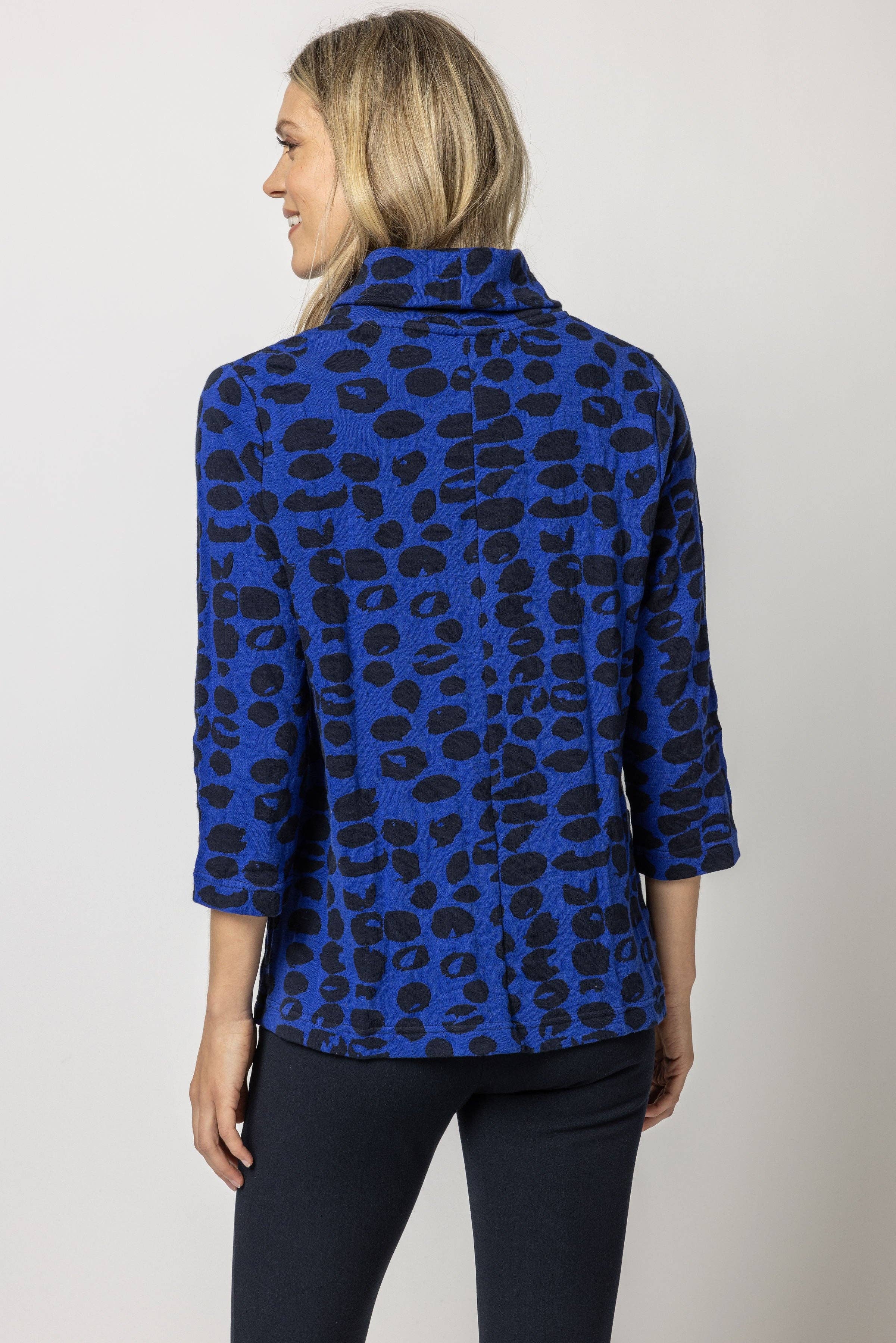 Komil - Wholesale Blouse - Women's - Pebble Weave Cowl Top2