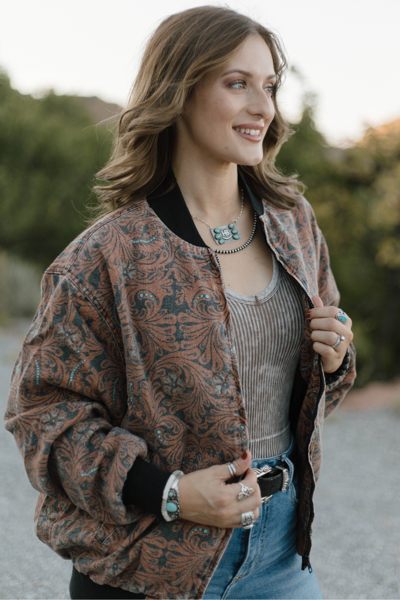 Sterling Kreek - Wholesale Bomber Jacket - Women's - Keep It Western Bomber Jacket4