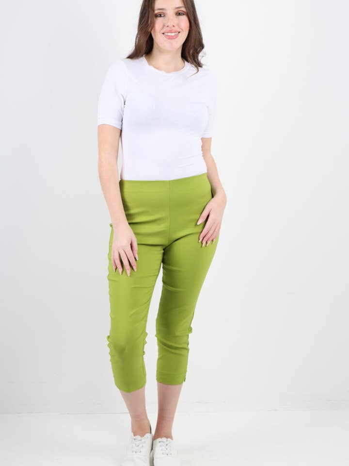 Italian Plain Capri Trousers for wholesale by Miss Bold