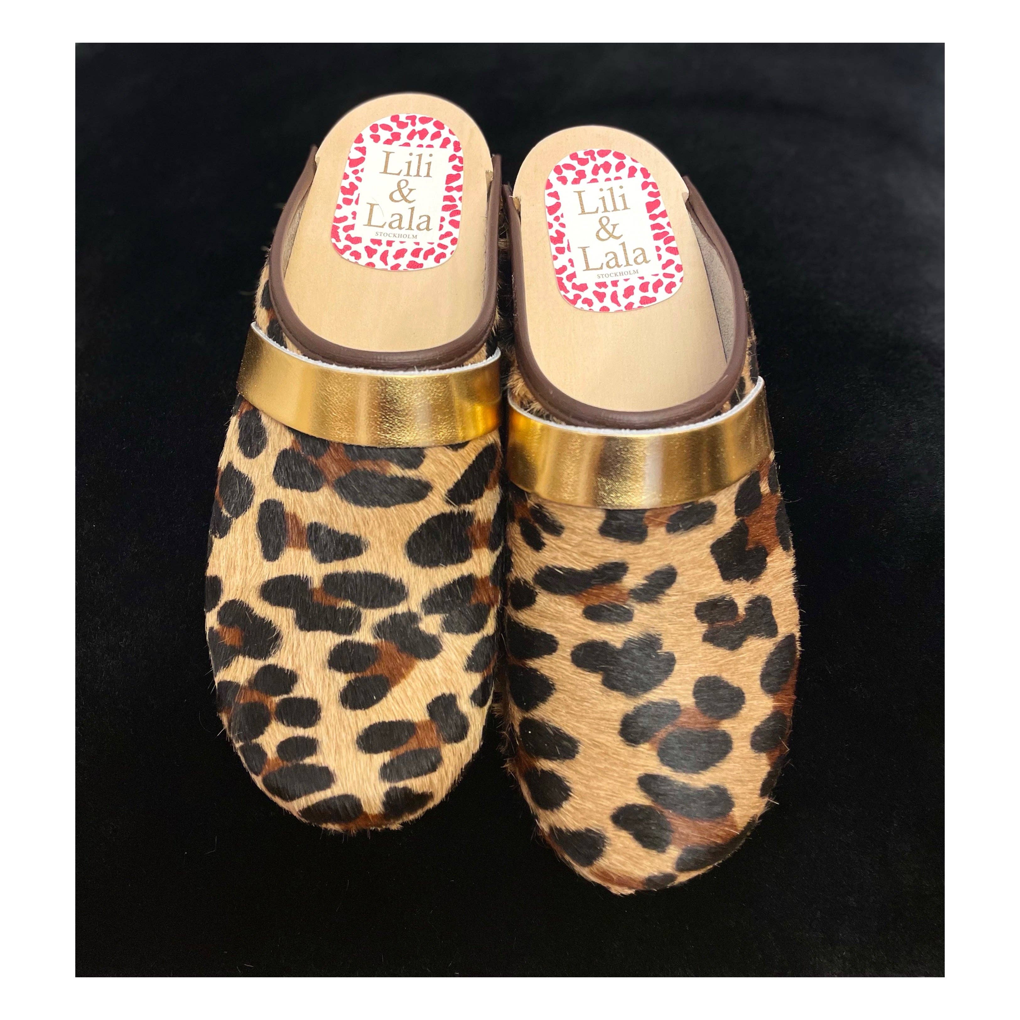 Lili & Lala - Wholesale Mules - Women's - Åre leopard and gold2