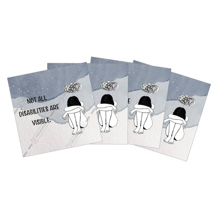 15x No todas las discapacidades son visibles Pegatina para venta al por mayor de Merchbaendchen