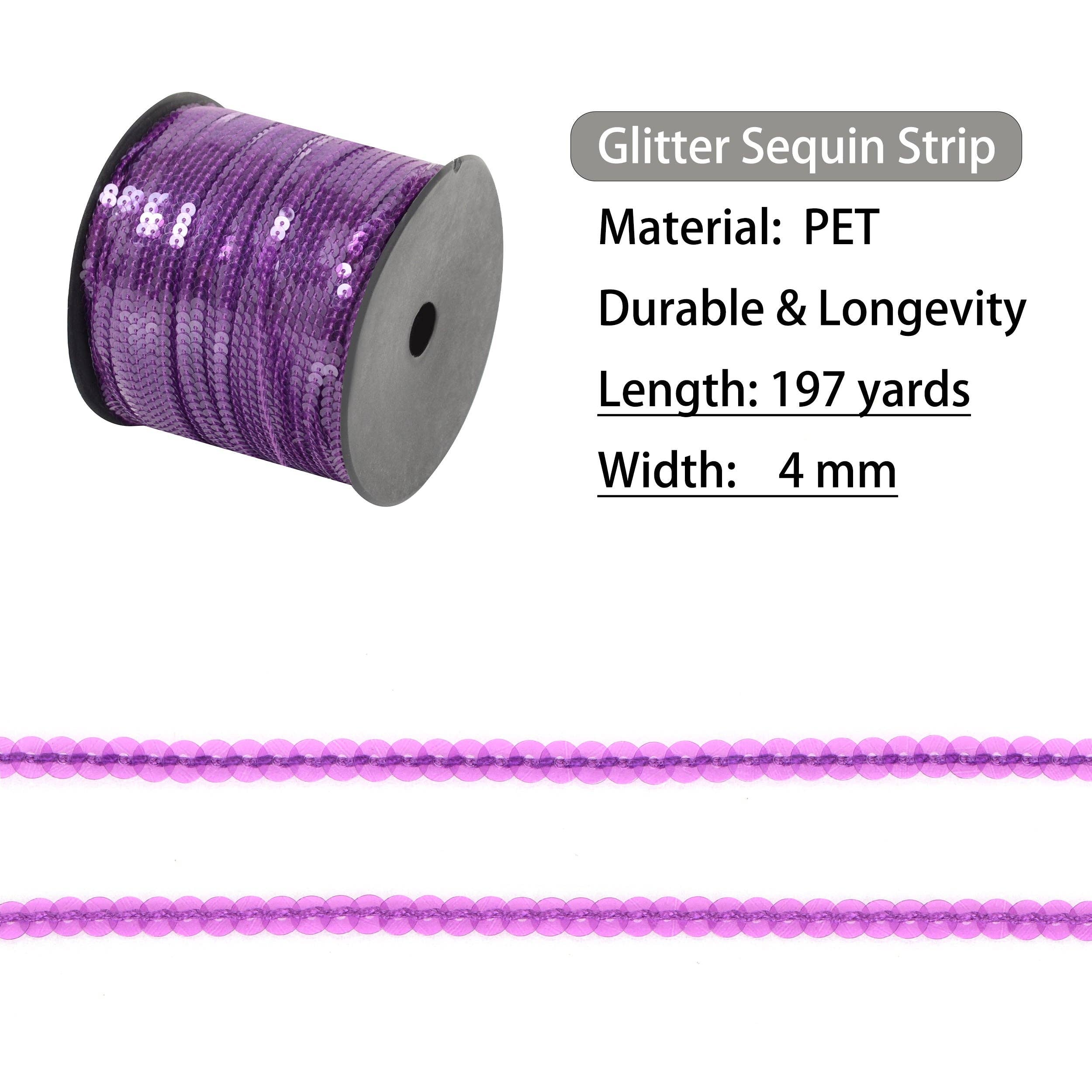 AK Brand - Wholesale Knutselbenodigdheden - Platte Paillettenstrook 4mm Metallic Paillettenband 180 meter6