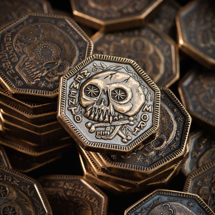 Shire Post Mint - Venta al por mayor Moneda/objeto de coleccionista - Moneda de bronce Memento Mori/Memento Vivere Reminder