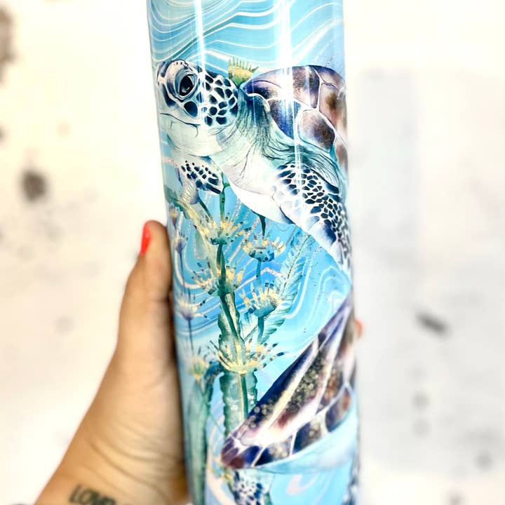 Sea Turtles Ocean roestvrijstalen beker van 20 oz voor wholesale door 417 Designs LLC