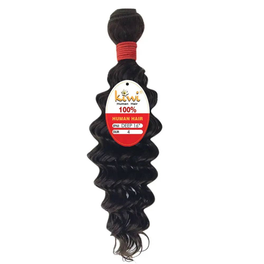 Natural  KIWI Season Red Deep Wave Hair Extensions – 100% Human Hair Bundles | KIWI® 10–26 Inch for wholesale on Faire4