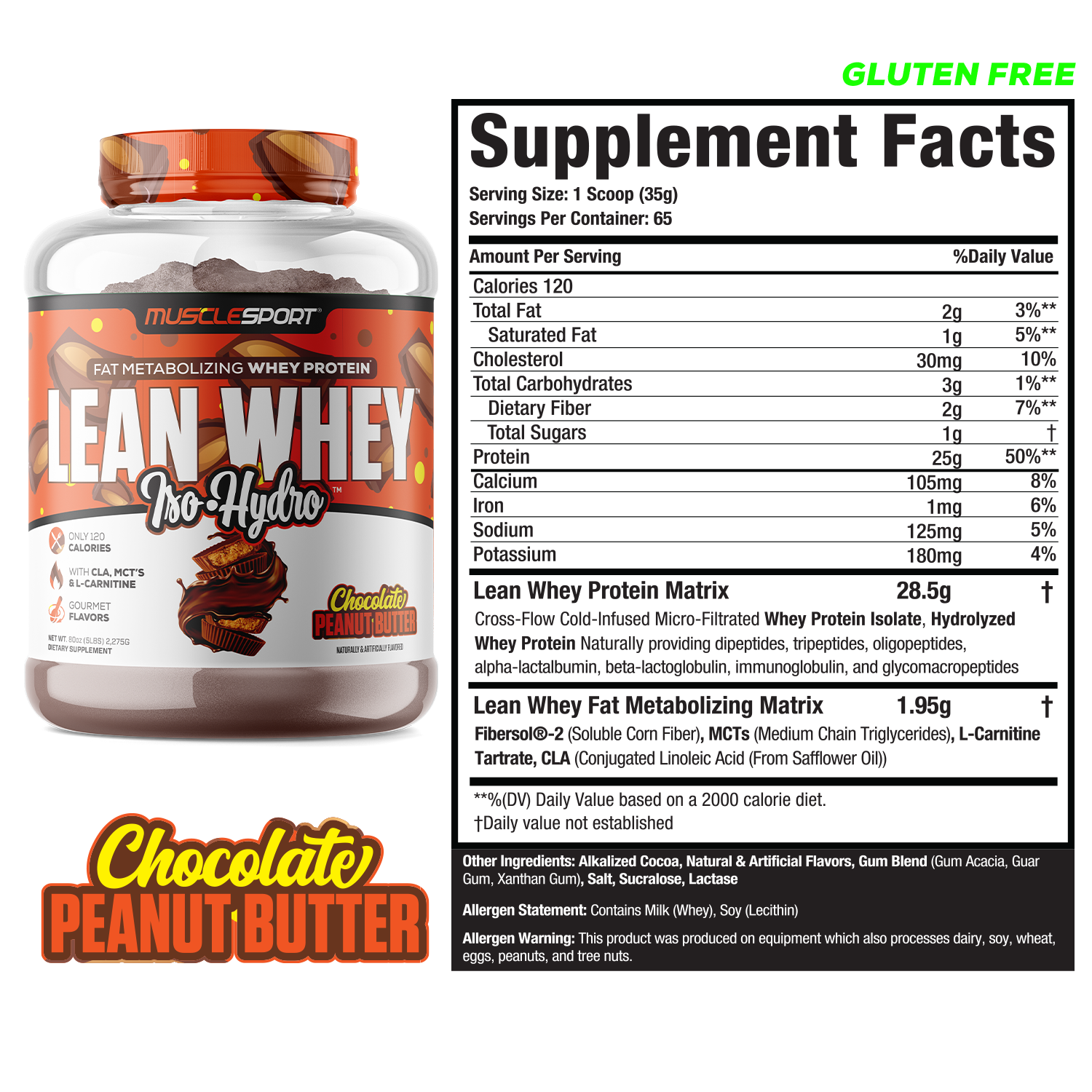 MuscleSport – Großhandel Protein-/Superfood-Pulver – Lean Whey® Iso Hydro Gourmet Protein - 5 Pfund3