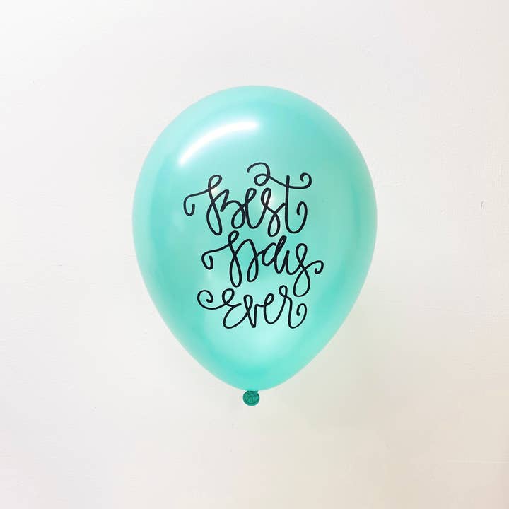The Flair Exchange - Vendita all'ingrosso A palloncino - Best Day Ever, palloncini in lattice verde menta (set di 3)