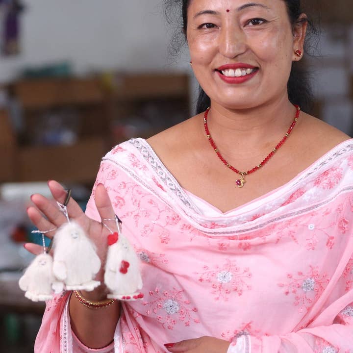 Ten Thousand Villages - Wholesale Ornament - Snow Yeti Ornament1