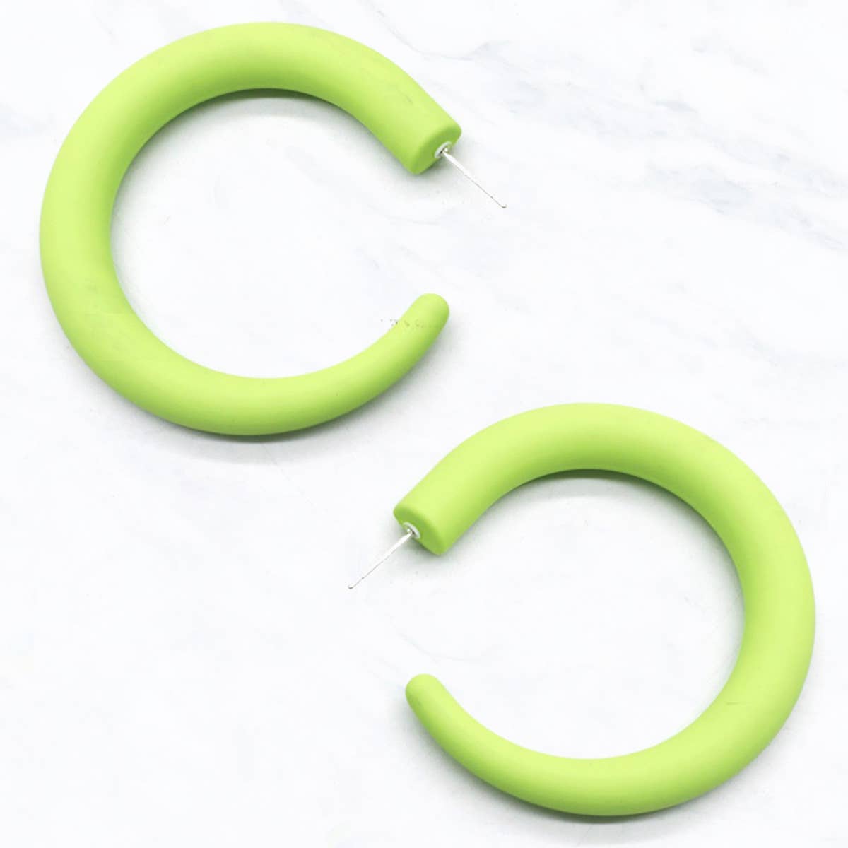 Suzie Q USA - Wholesale Hoop Earrings - Matte Colored Hoop Earrings6