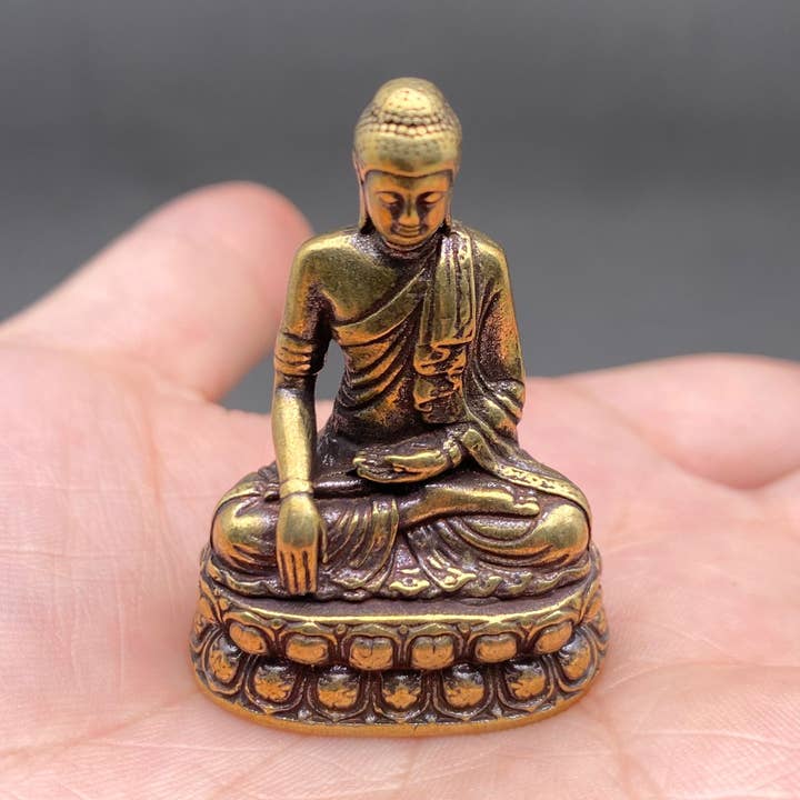 Mio Queena - Wholesale Decorative Figurine - Brass Buddha statue Crafts Desktop Ornaments Decoration0