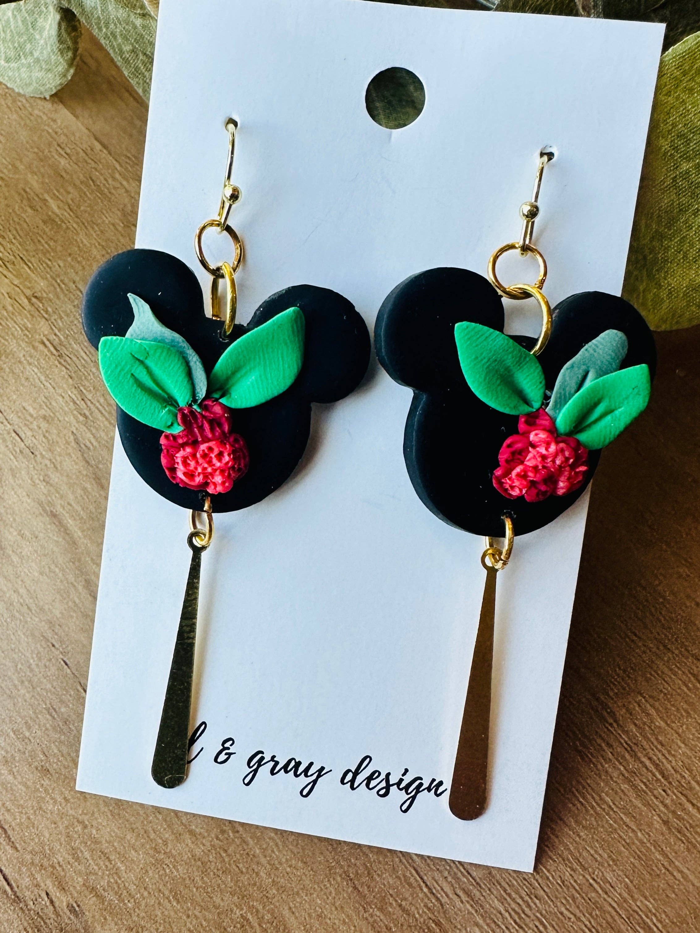 El & Gray Design - Wholesale Dangle Earrings - Theme Park Mouse Earrings (Multiple Styles Available! Click Through)2