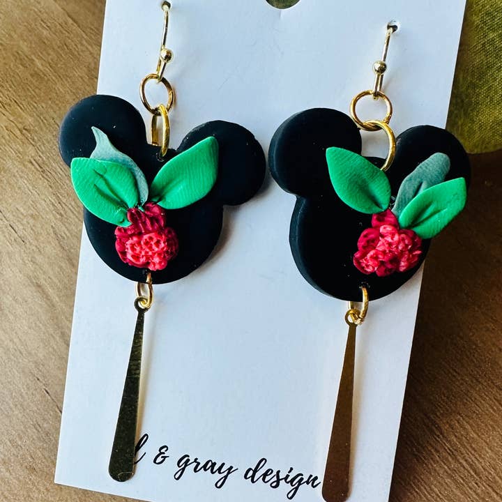 El & Gray Design - Wholesale Dangle Earrings - Theme Park Mouse Earrings (Multiple Styles Available! Click Through)2