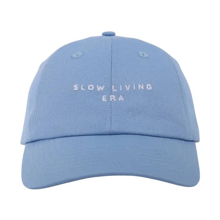 SLOW LIVING ERA Baseball Cap for wholesale by Nomadique Co