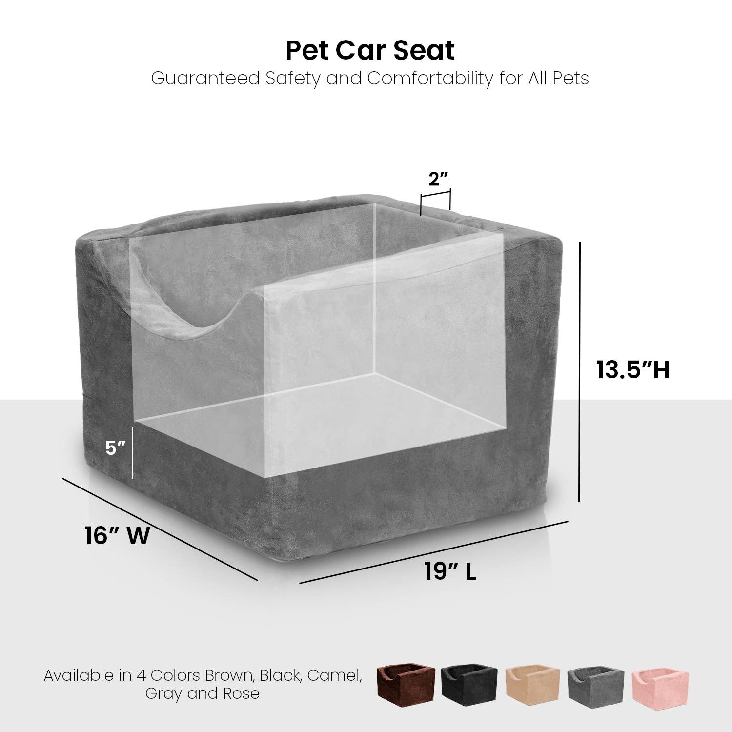 Precious Tails - Wholesale Pet Carrier - Cat/Dog - Precious Tails High Density Foam Pet Booster Seat45