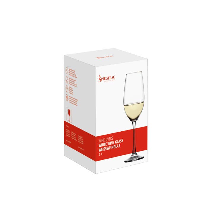 Spiegelau - Wholesale Wine Glass - Wine Lovers Crystal White Wine Glasses Set of 41