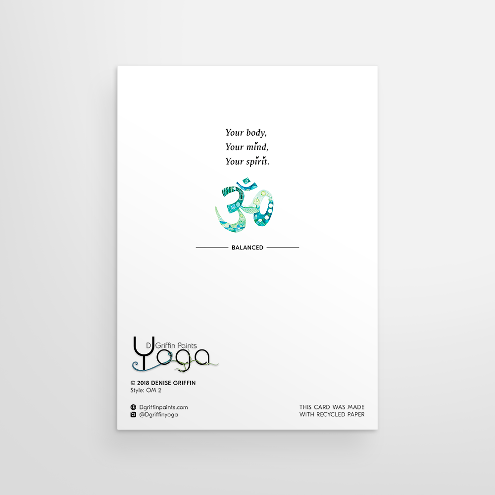 Yogini Collection - Wholesale Everyday Greeting Card - OM 21
