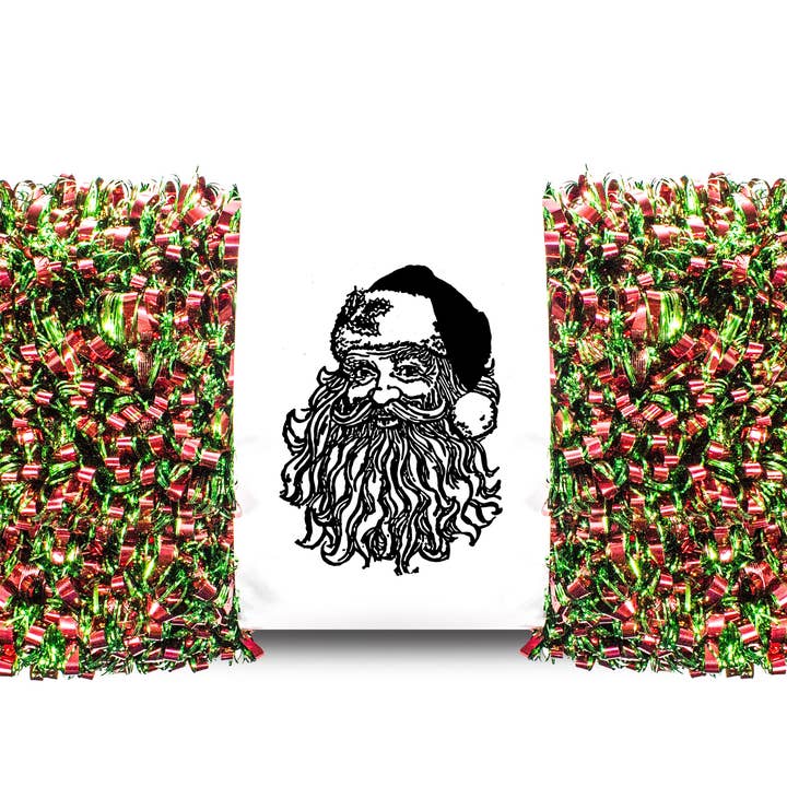 100' Red and Green Metallic Tinsel Garland for wholesale by Winterland Inc.