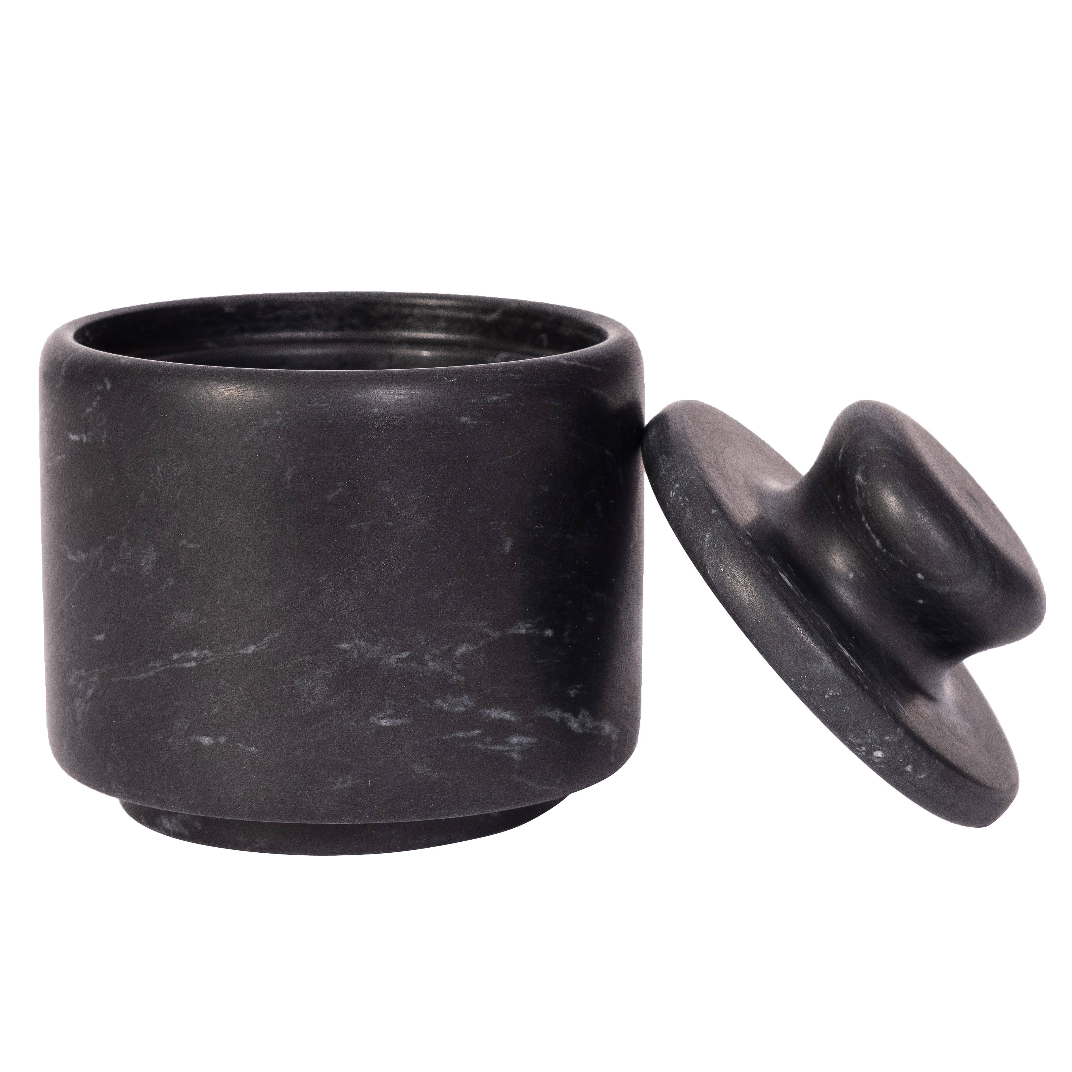 Artifacts Trading Company - Wholesale Salt Mill - Marble Salt Cellar with Lid – Kitchen Storage1