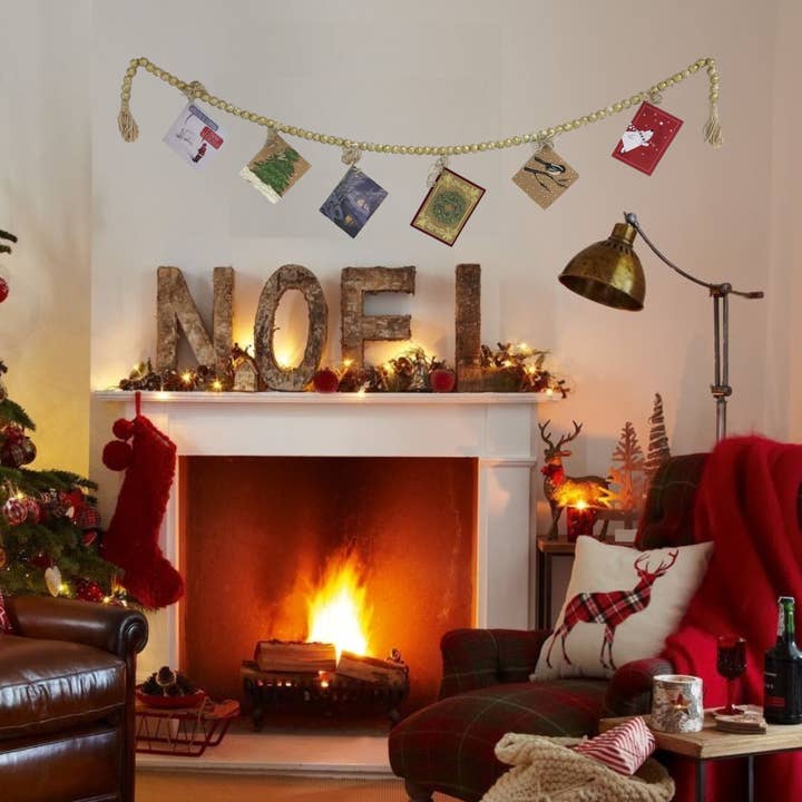 Wilco Home - Wholesale Slingers - 90" WD BOHO Bead Garland voor Kerstmis, herfst en elke dag18