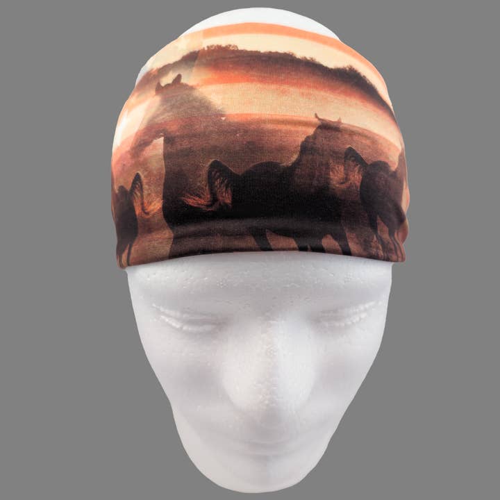 TH148 - Patriotische Pferde Stirnband mit Knoten für den Großhandel von Gem City Attire