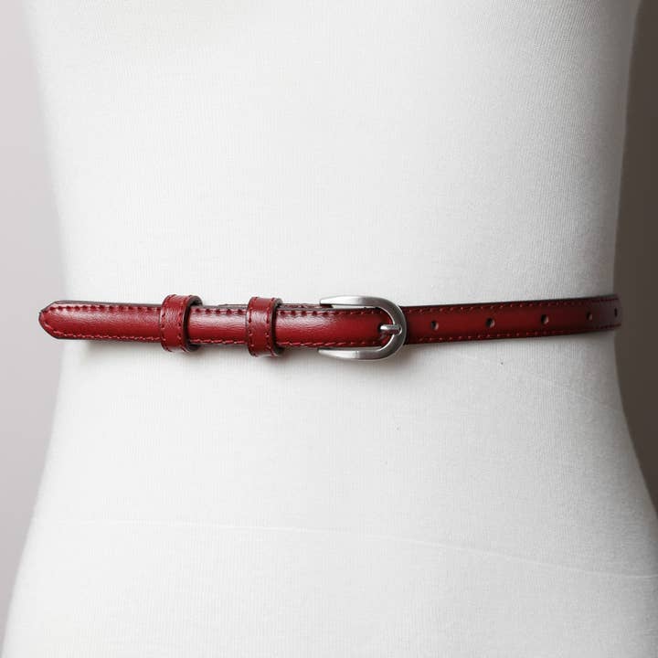 Leto Accessories – wholesale Belt – Women's – Skinny Horseshoe Buckle Belt | Slim Waist Cincher ⏳