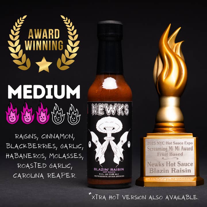 Newks Blazin' Raisin Het Sås för wholesale av Newks Hot Sauce