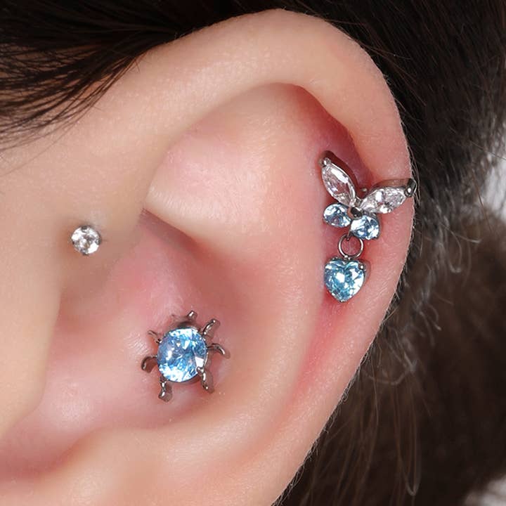 oumo jewelry - Wholesale Stud/Post Earrings - Titanium Ladybug Stud8