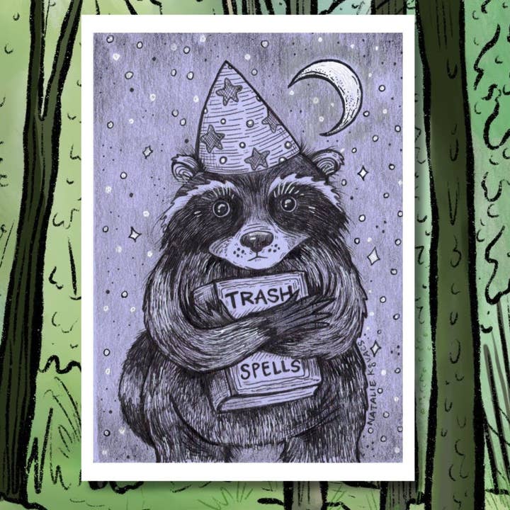 Impression artistique Trash Spells - 5 x 7 pour la vente par Shapelessflame